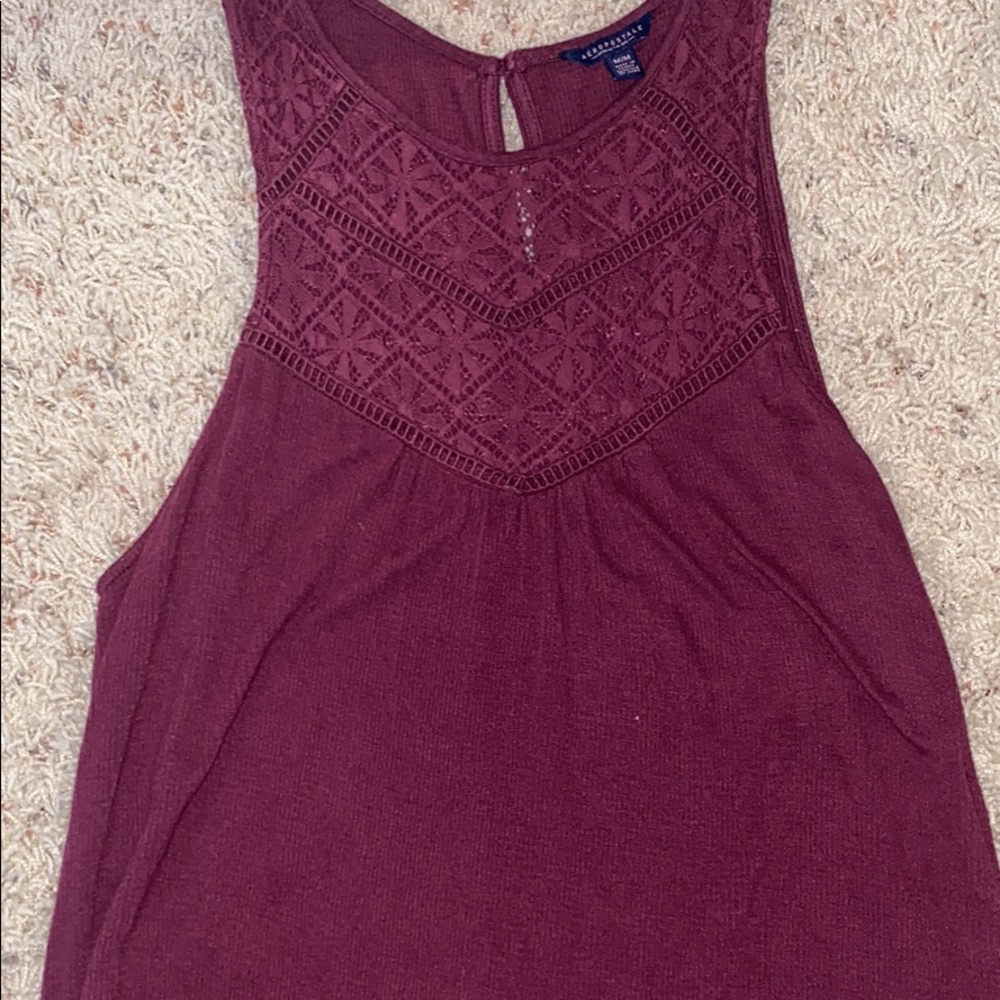 Maroon tank top from Aeropostale